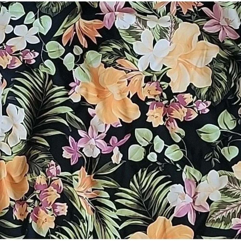 Hurley One Piece Swimsuit Large Floral UPF 50+NEW Beach Hawaiian Resort Tropical